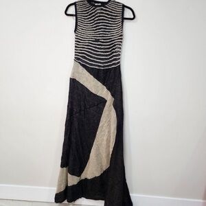 Elegant Black and Cream Women's Dress